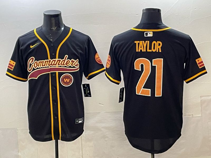 Men 2025 Nike Washington Commanders #21 Taylor Black 3th generation Joint Name Limited NFL Jersey 009